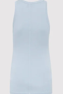 Organic Cotton Singlet - Stone Blue|St. Agni New