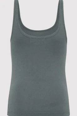 Organic Cotton Slim Scoop Tank -|St. Agni Outlet