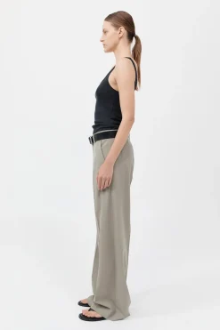 Organic Cotton Slim Scoop Tank -|St. Agni Discount