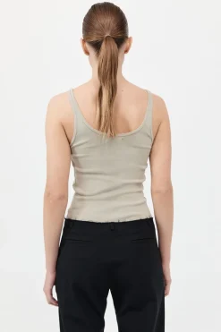 Organic Cotton Slim Scoop Tank -|St. Agni Best