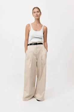 Organic Cotton Slim Scoop Tank -|St. Agni Outlet