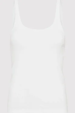 Organic Cotton Slim Scoop Tank -|St. Agni Outlet