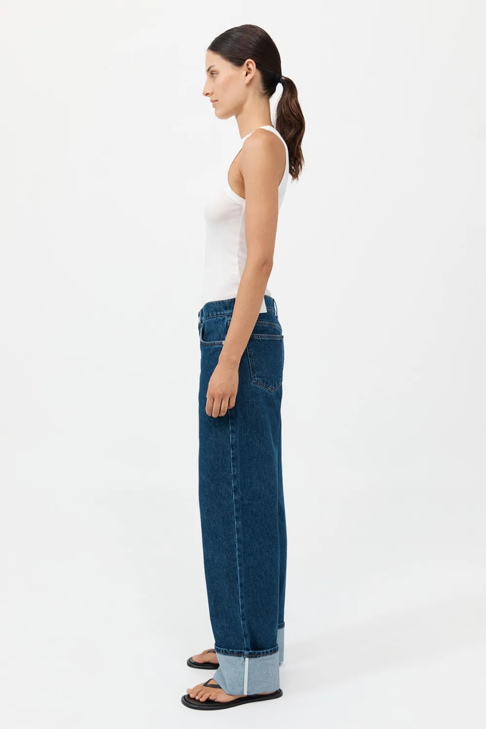 Organic Cotton Soft Rib Singlet -|St. Agni Outlet
