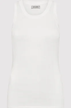 Organic Cotton Soft Rib Singlet -|St. Agni Outlet