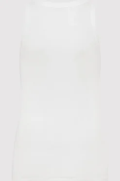 Organic Cotton Soft Rib Singlet -|St. Agni Outlet