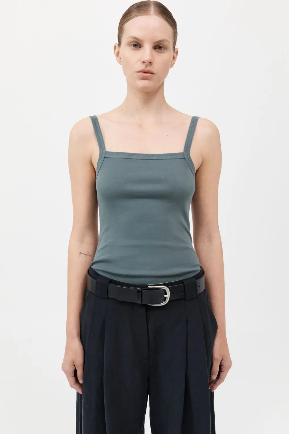 Organic Cotton Square Neck Tank -|St. Agni Best