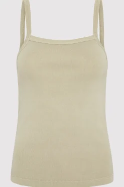 Organic Cotton Square Neck Tank -|St. Agni Cheap