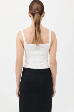 Organic Cotton Square Neck Tank -|St. Agni Cheap