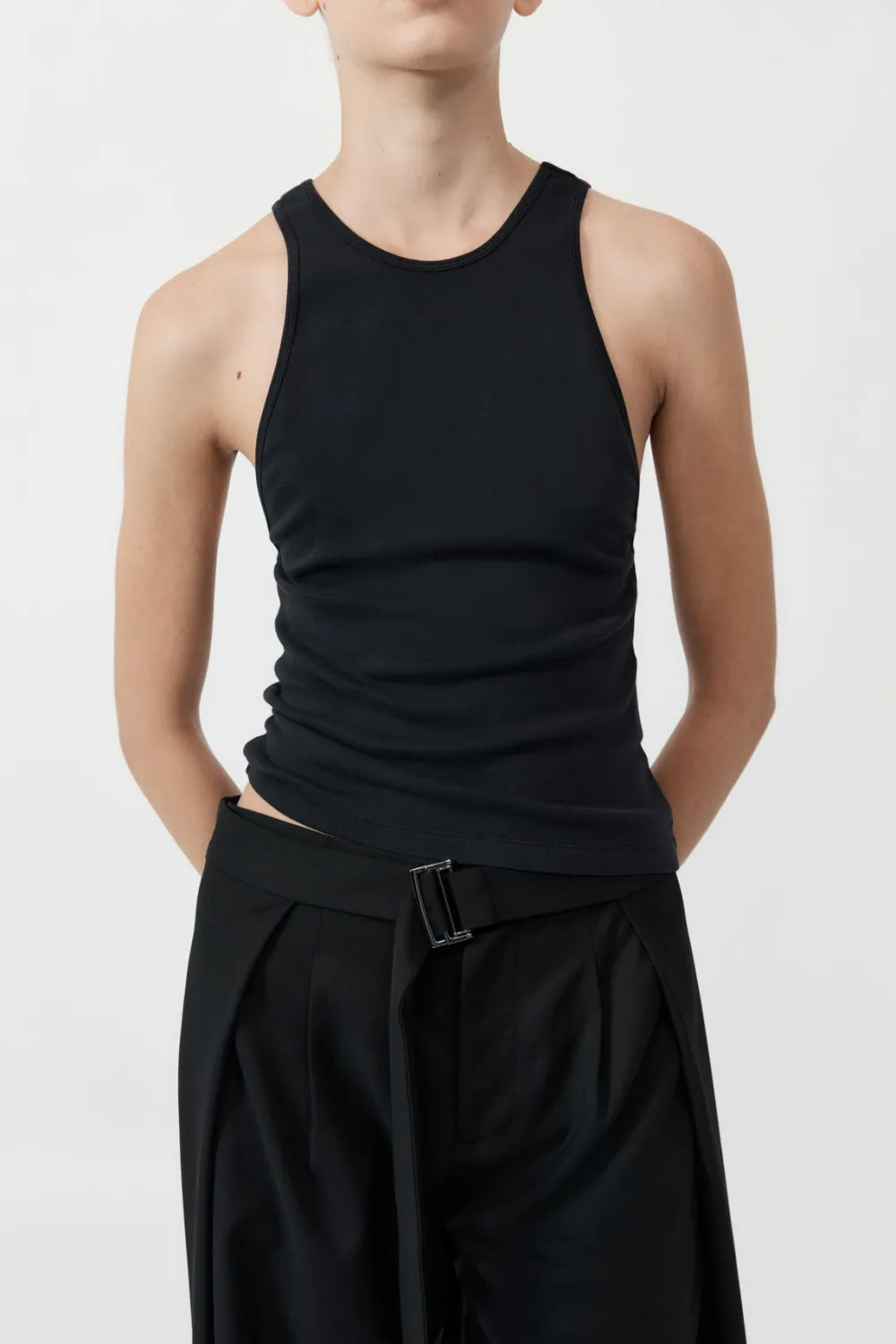 Organic Cotton V Back Tank -|St. Agni Online