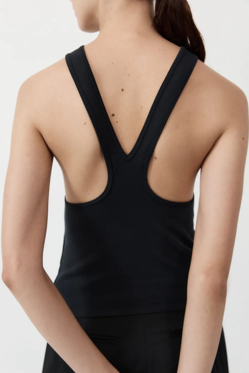 Organic Cotton V Back Tank -|St. Agni Online