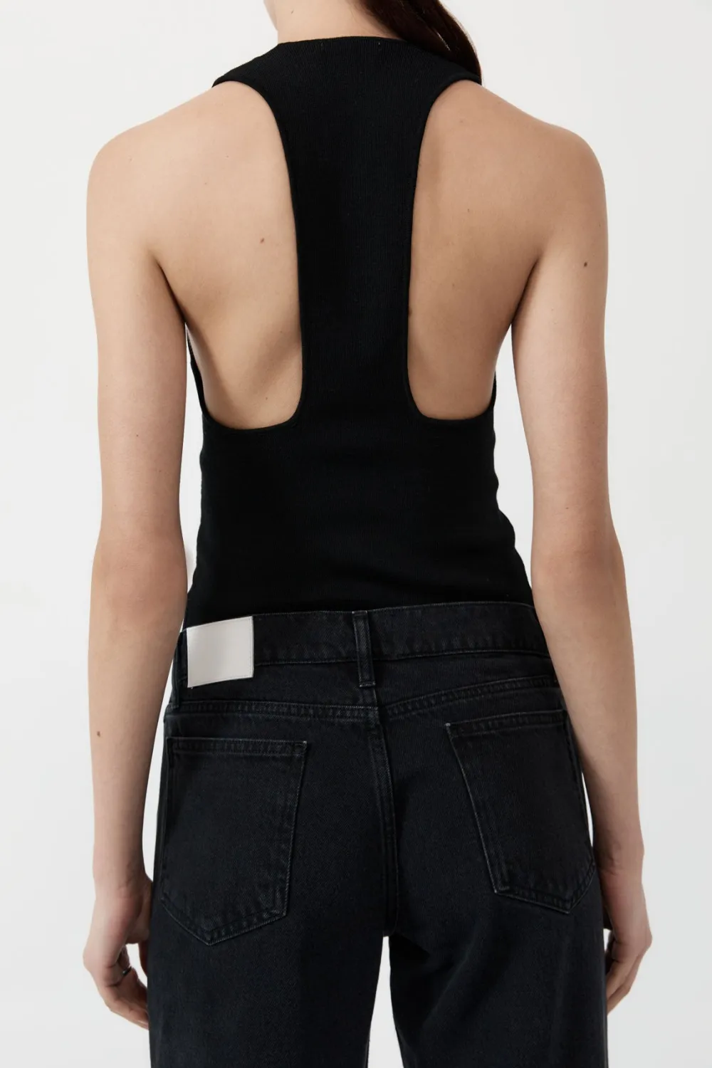 Plunge Neck Knit Top -|St. Agni Clearance