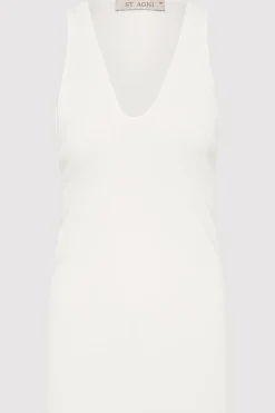 Plunge Neck Knit Top -|St. Agni Shop