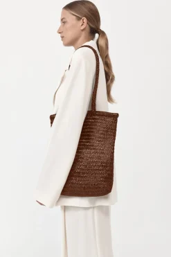 PRE-ORDER: Bagu Woven Tote - Antique Tan|St. Agni Hot