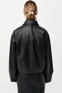 PRE-ORDER: Cocoon Leather Jacket -|St. Agni New