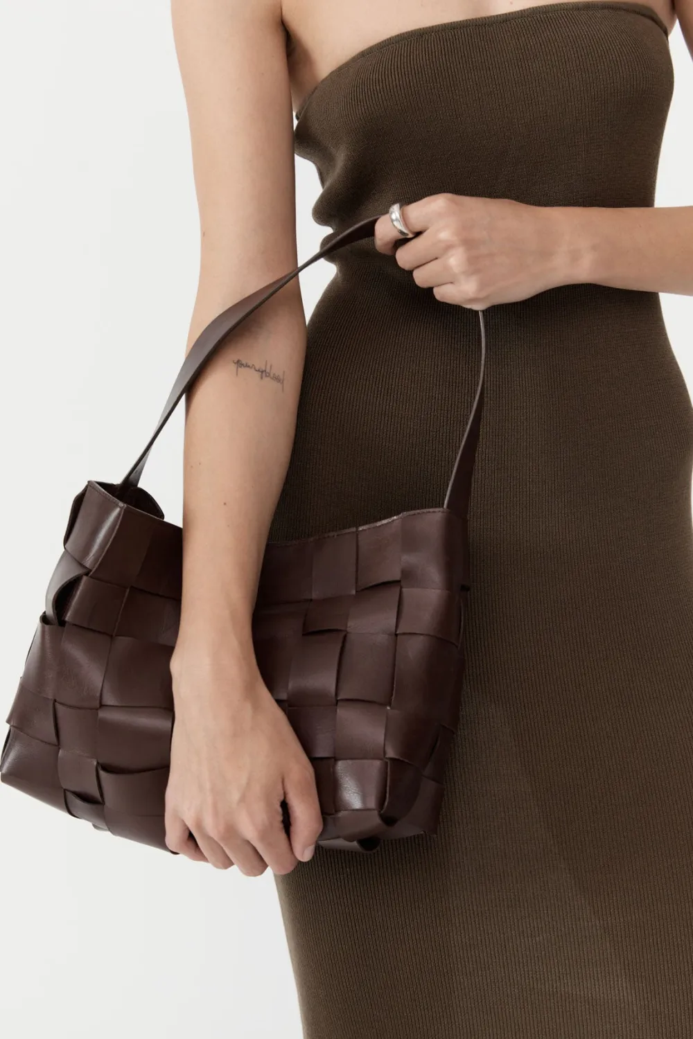PRE-ORDER: Woven Mini Tote -|St. Agni Cheap