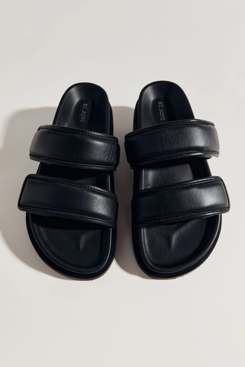 Quilted Leather Slide -|St. Agni Best