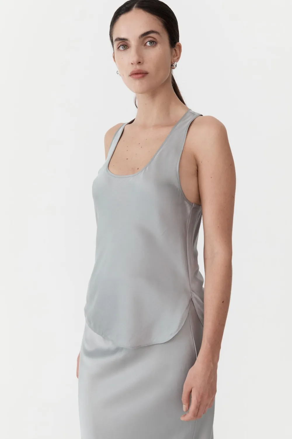Racer Back Bias Tank -|St. Agni Flash Sale