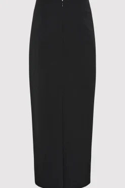 Raw Edge Column Maxi Skirt -|St. Agni Online