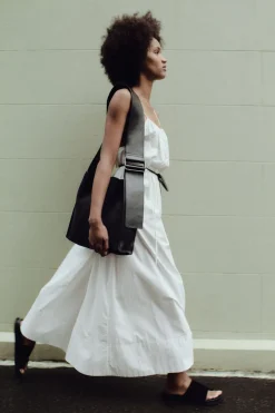 Relaxed Drawstring Dress -|St. Agni New