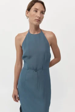 90s Halter Dress - Slate|St. Agni Flash Sale