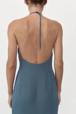 90s Halter Dress - Slate|St. Agni Flash Sale