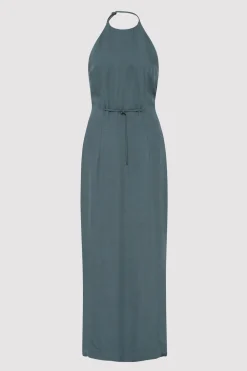90s Halter Dress - Slate|St. Agni Flash Sale