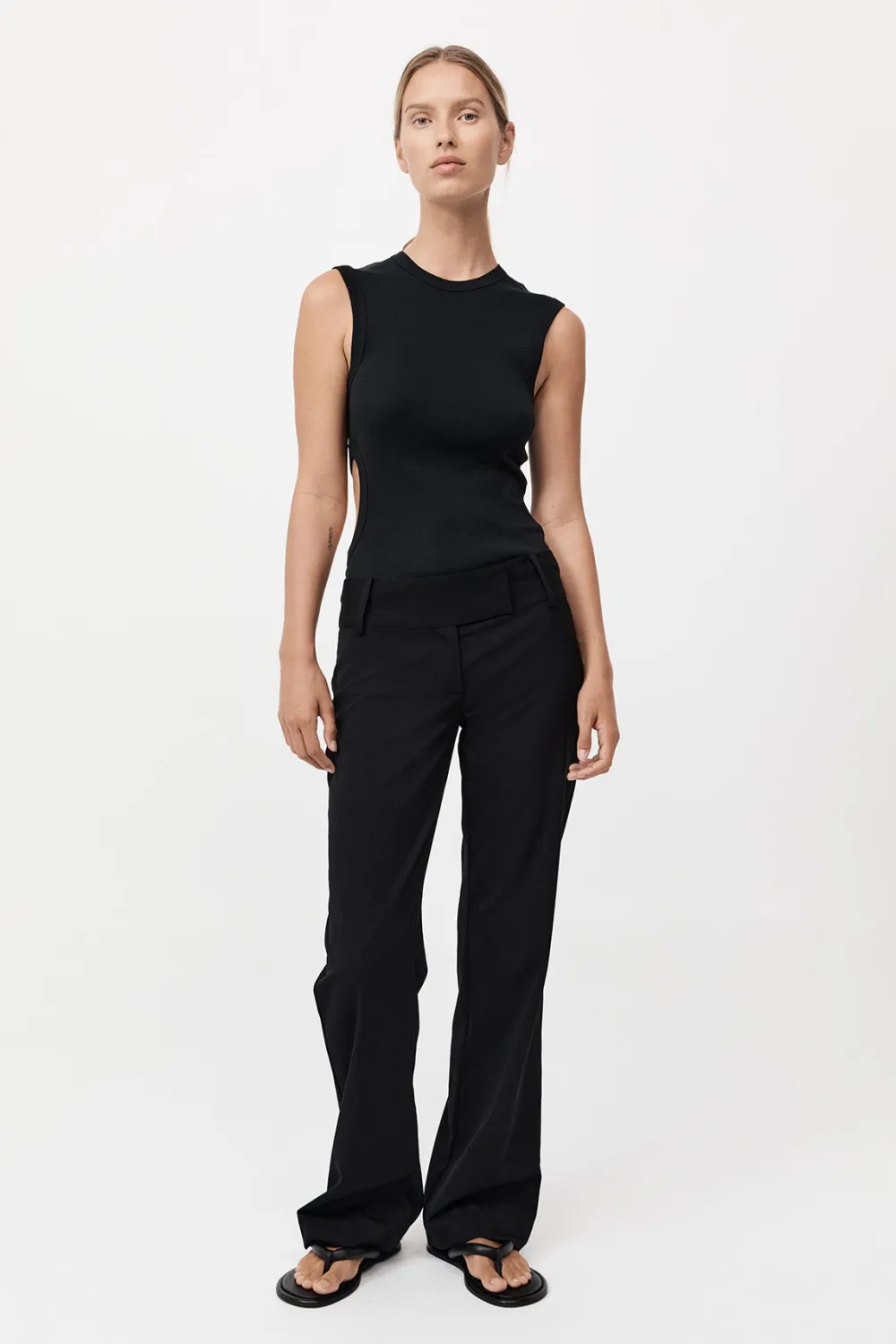 90s Relaxed Pants - Black|St. Agni Cheap