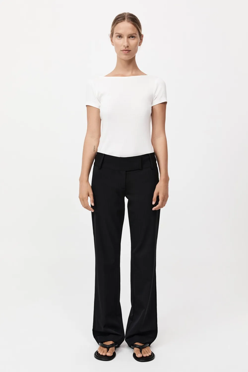 90s Relaxed Pants - Black|St. Agni Cheap