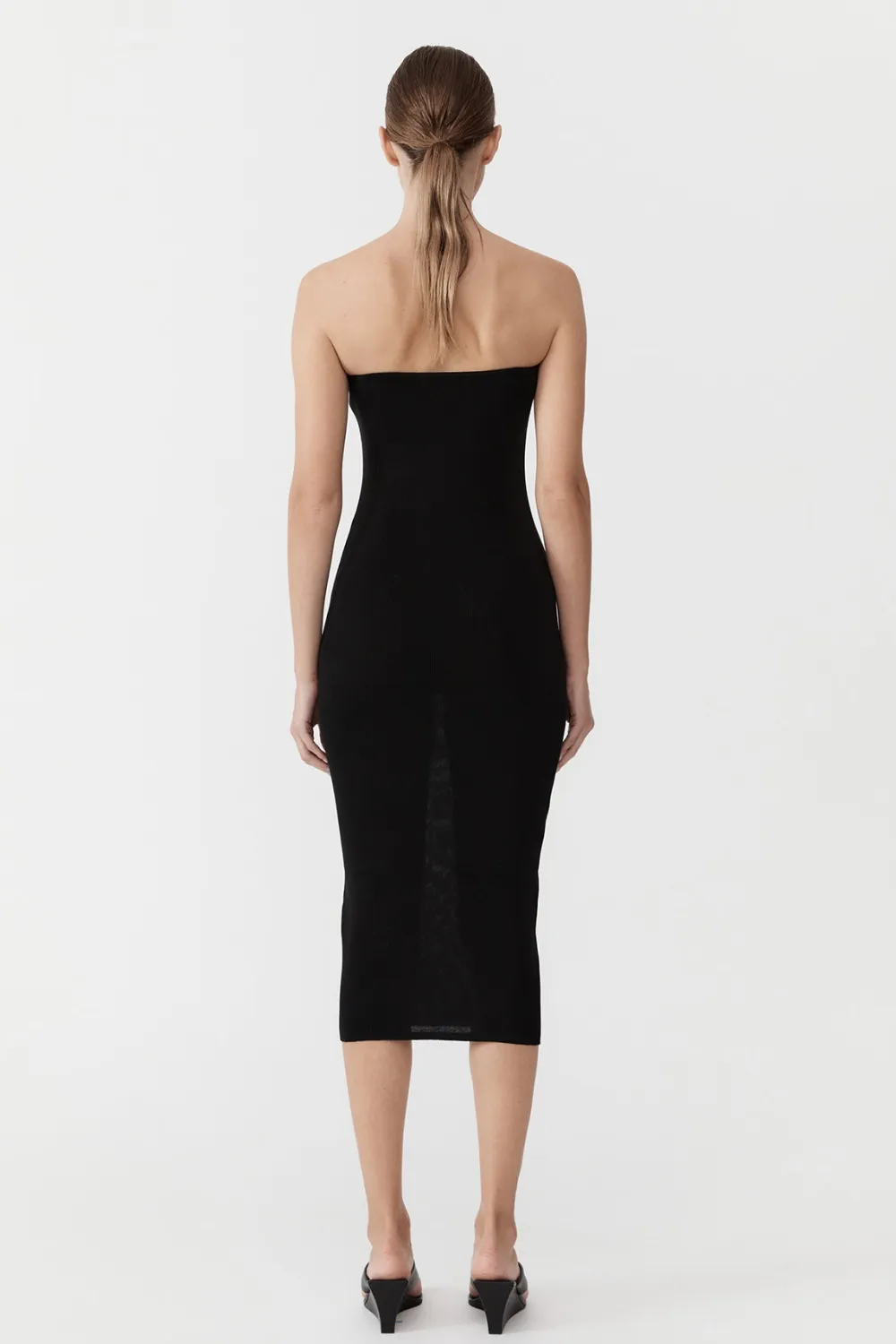90s Strapless Knit Midi Dress -|St. Agni Store