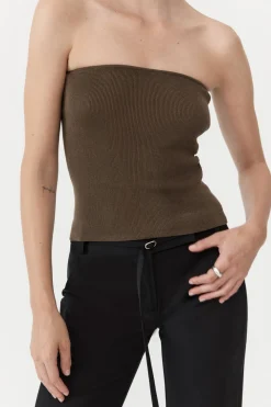 90s Strapless Knit Top -|St. Agni Online