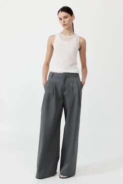 Semi Sheer Double Layer Tank -|St. Agni Online