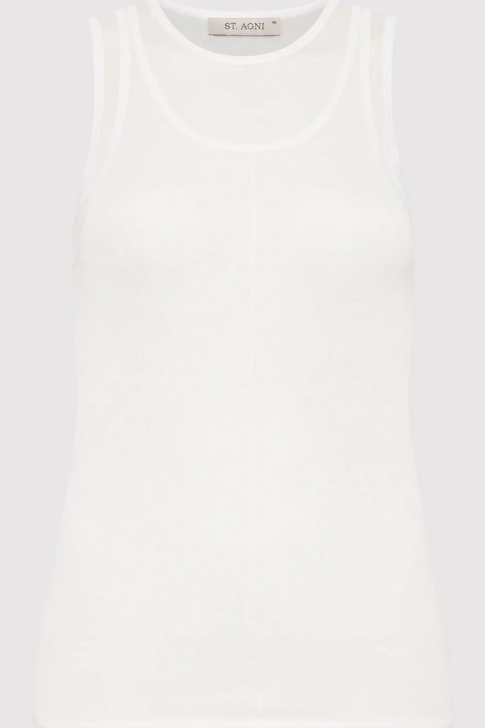Semi Sheer Double Layer Tank -|St. Agni Online