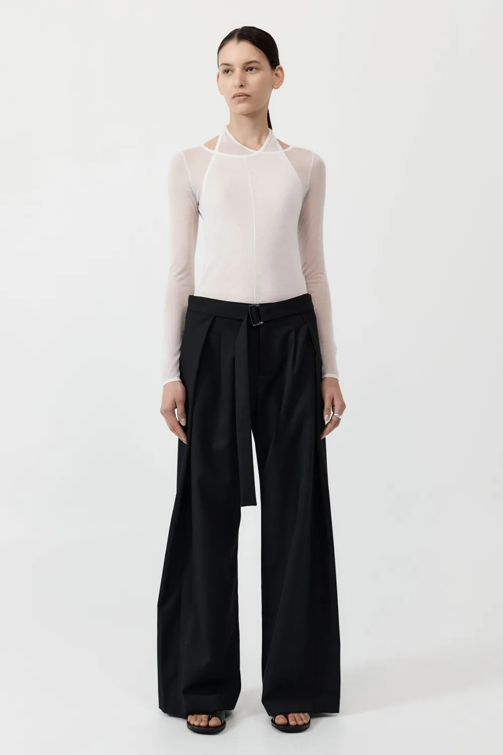 Semi Sheer Loop Top -|St. Agni Fashion