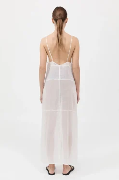Semi Sheer Patchwork Dress -|St. Agni Discount