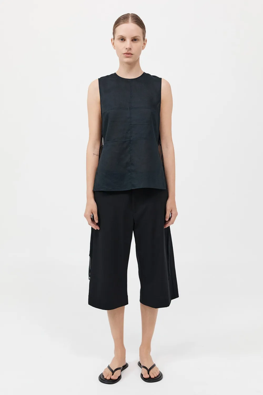 Semi Sheer Patchwork Top -|St. Agni Sale