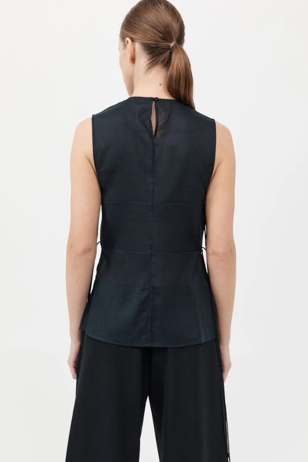 Semi Sheer Patchwork Top -|St. Agni Sale