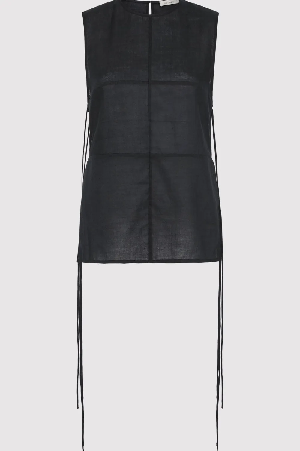 Semi Sheer Patchwork Top -|St. Agni Sale