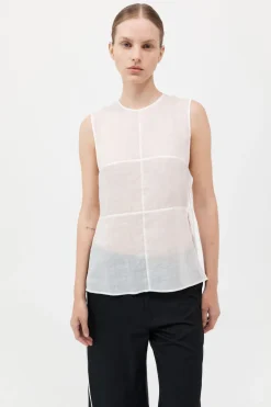 Semi Sheer Patchwork Top -|St. Agni New