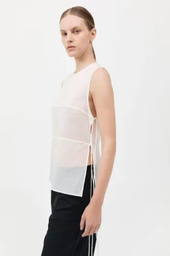Semi Sheer Patchwork Top -|St. Agni New