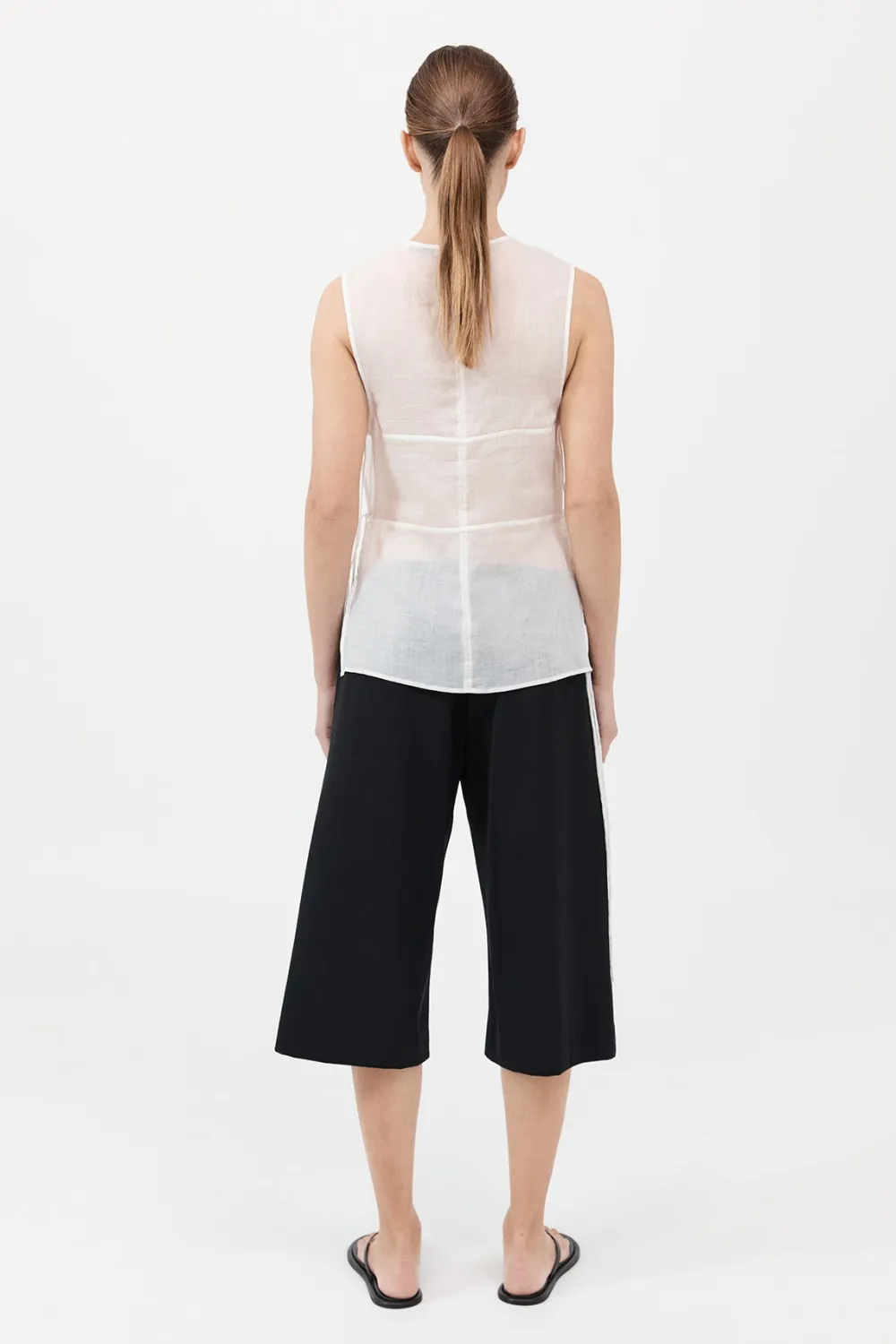 Semi Sheer Patchwork Top -|St. Agni New