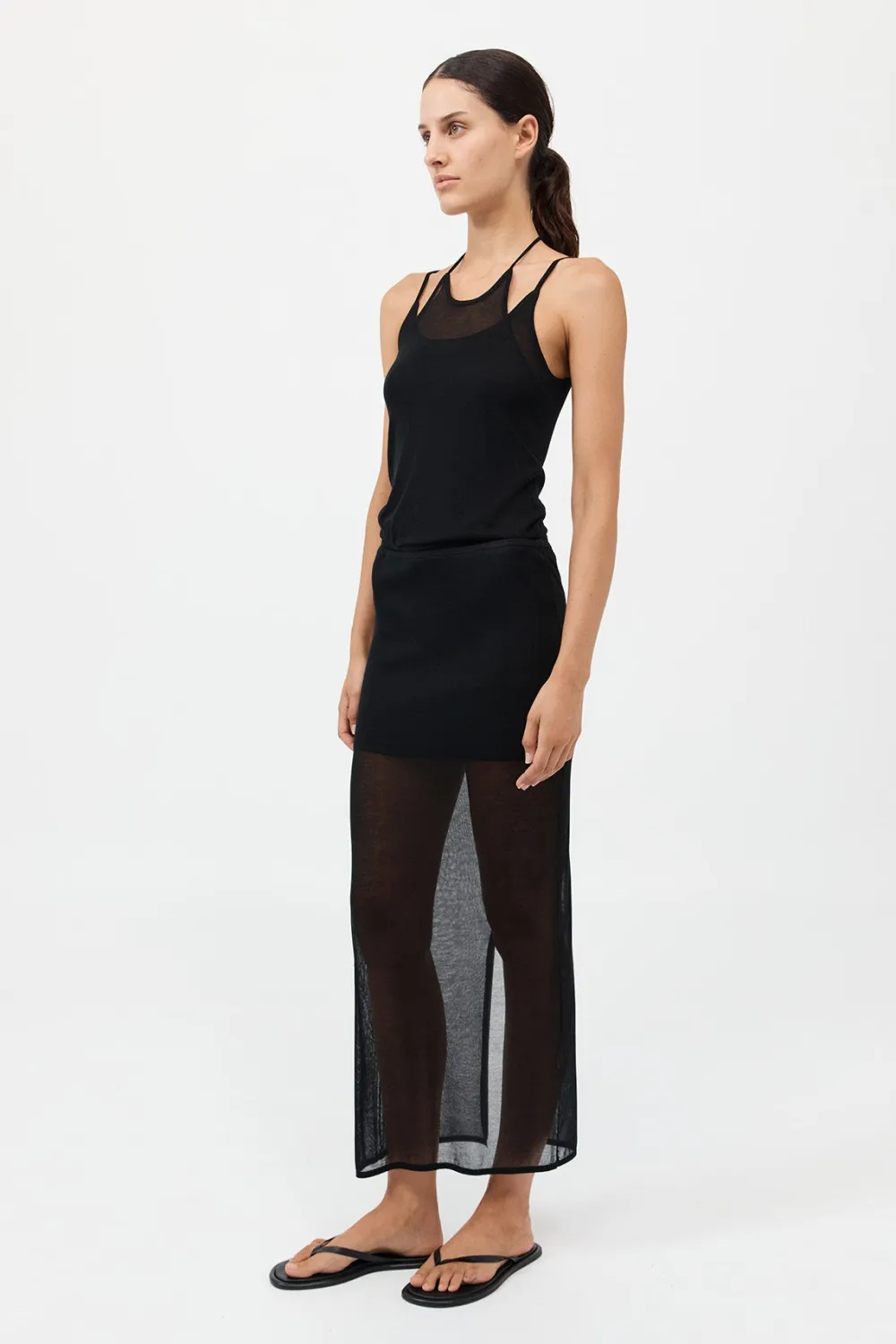 Sheer Column Skirt -|St. Agni Cheap