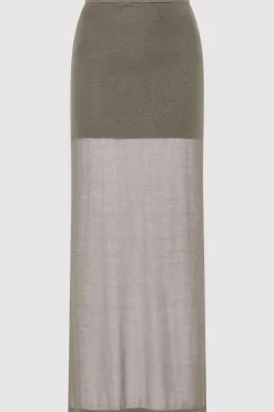Sheer Column Skirt -|St. Agni Fashion