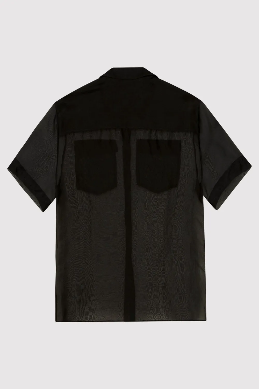 Sheer Organza Shirt - Black|St. Agni Hot