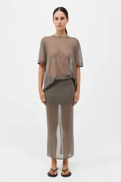 Sheer Oversized Tee -|St. Agni Discount