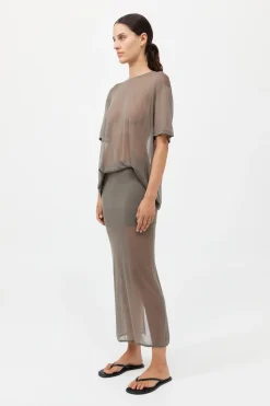 Sheer Oversized Tee -|St. Agni Discount