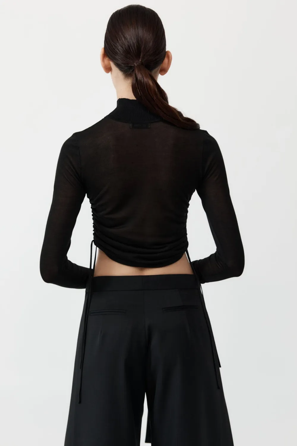 Sheer Ruched Top -|St. Agni Shop