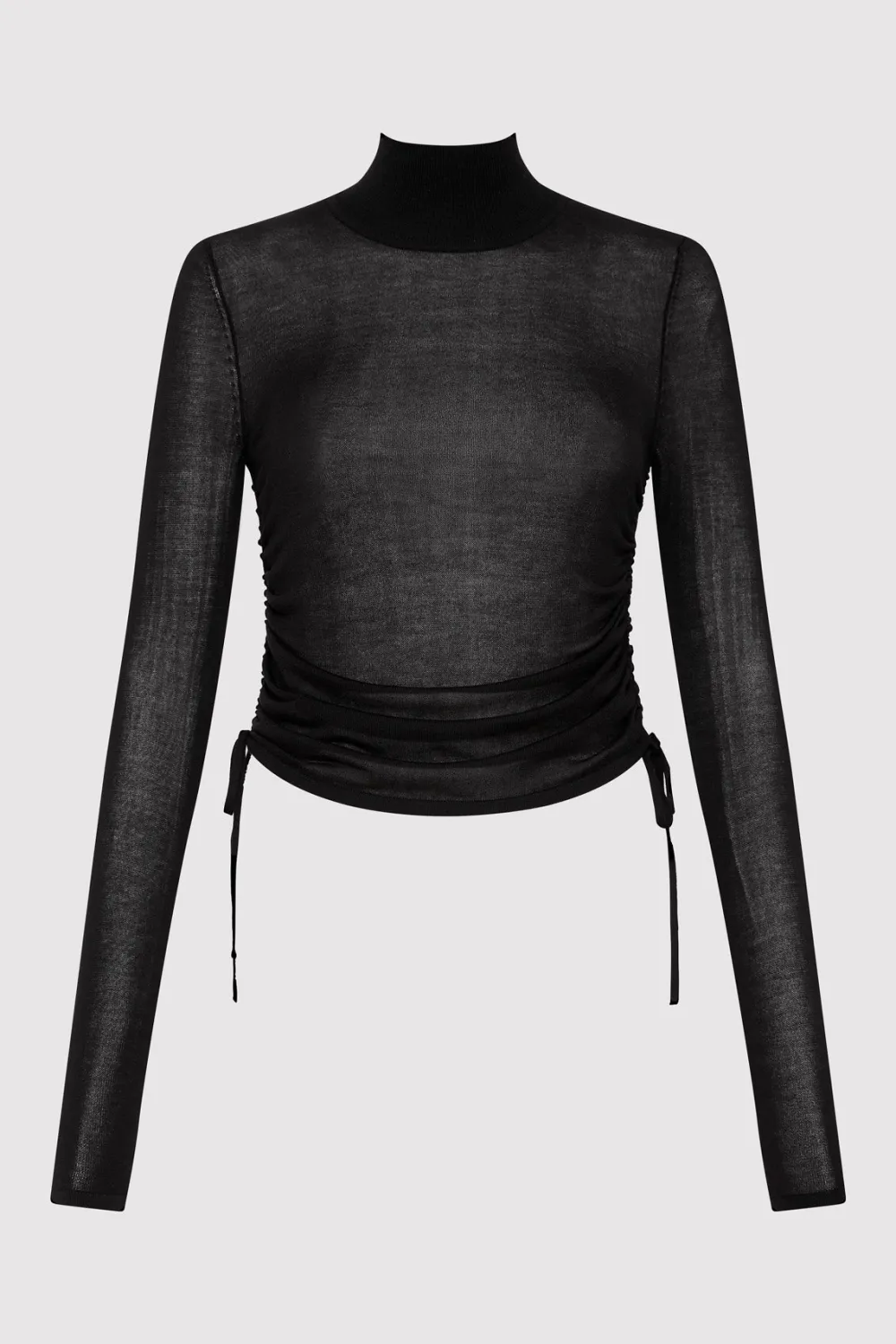Sheer Ruched Top -|St. Agni Shop