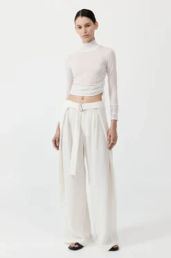 Sheer Ruched Top -|St. Agni Best