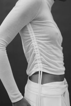 Sheer Ruched Top -|St. Agni Best