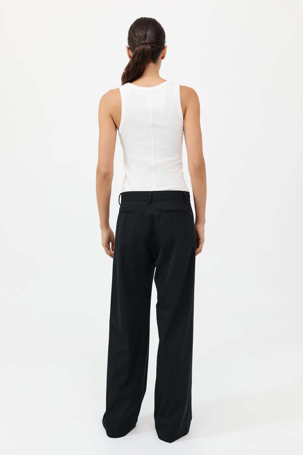 Side Stripe Pants - Black|St. Agni Discount